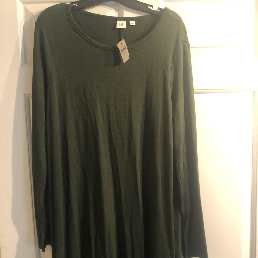 Gap forest green dress.  NWT